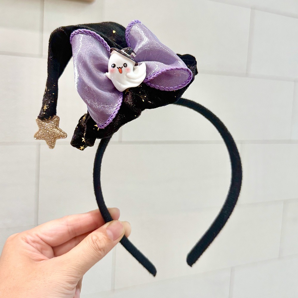 Kids Outdoor Decor - Funny Ghost Halloween Witch Hat Headband