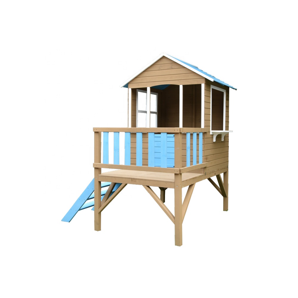 Kids Outdoor Cubby House - Outdoor Weatherproof Wood Kids Cubby House