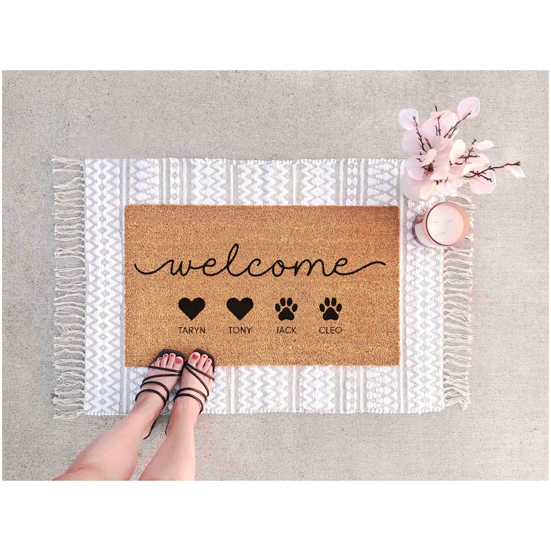 Custom Family Doormat Custom P - Kids Outdoor Gift Ideas recension och pris