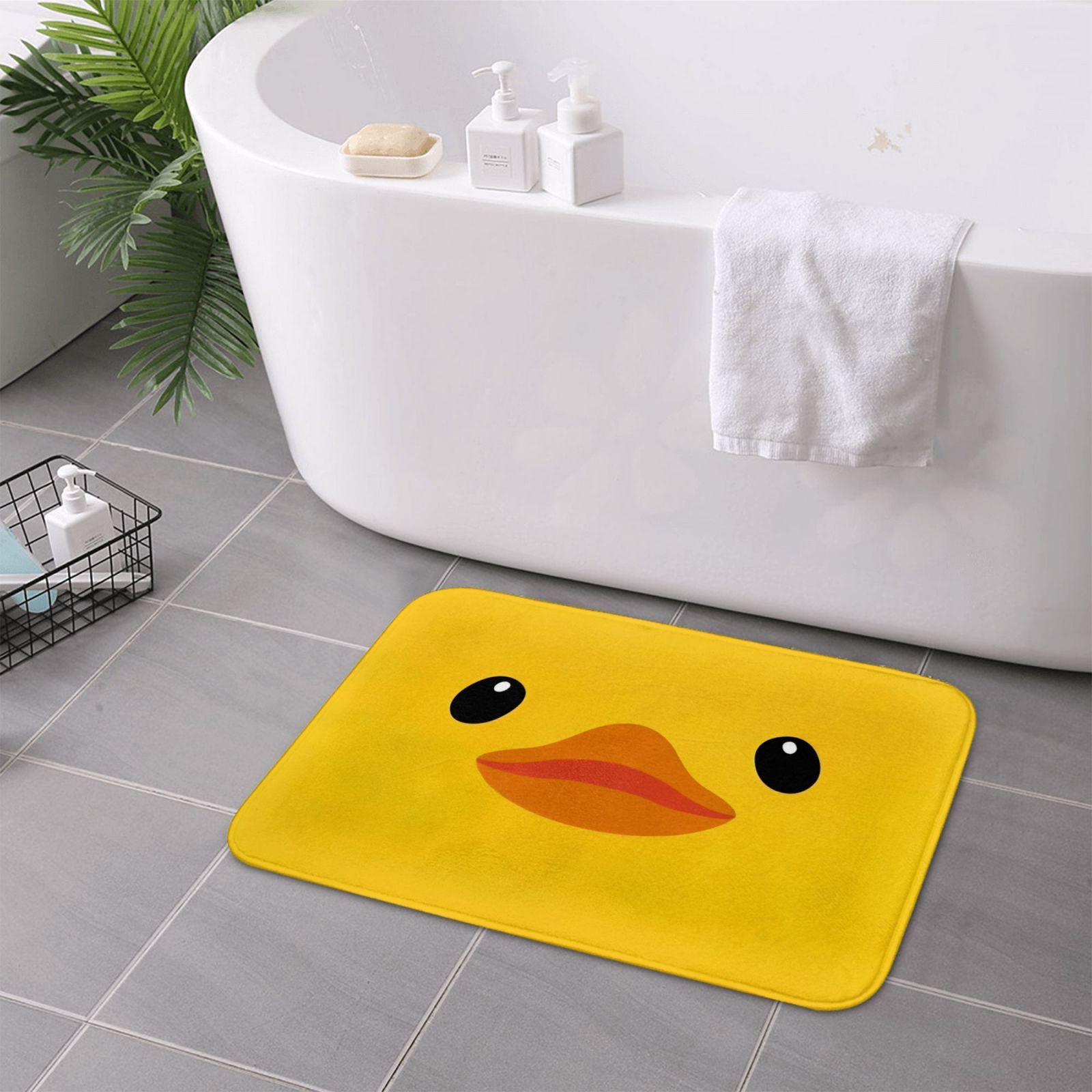 Cute Duck Rug  Soft Microfiber - Kids Outdoor Gift Ideas recension och pris