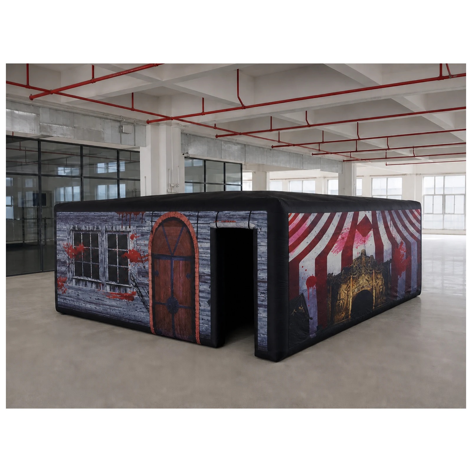 Large Haunted Circus Flat Roof - Kids Outdoor Party Venue recension och pris