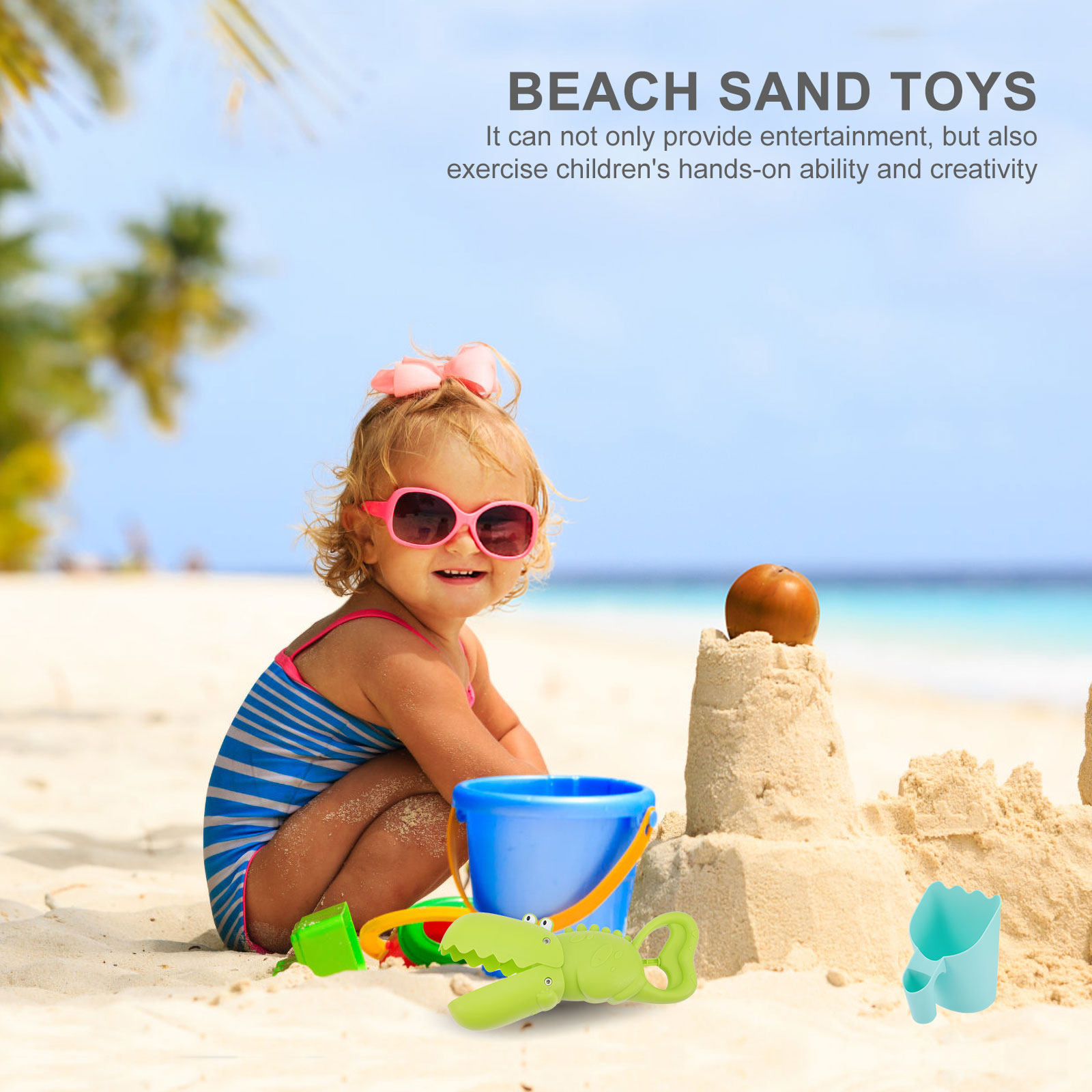 7Pcs PP Beach Sand Play Set fo - Kids Outdoor Sandbox recension och pris