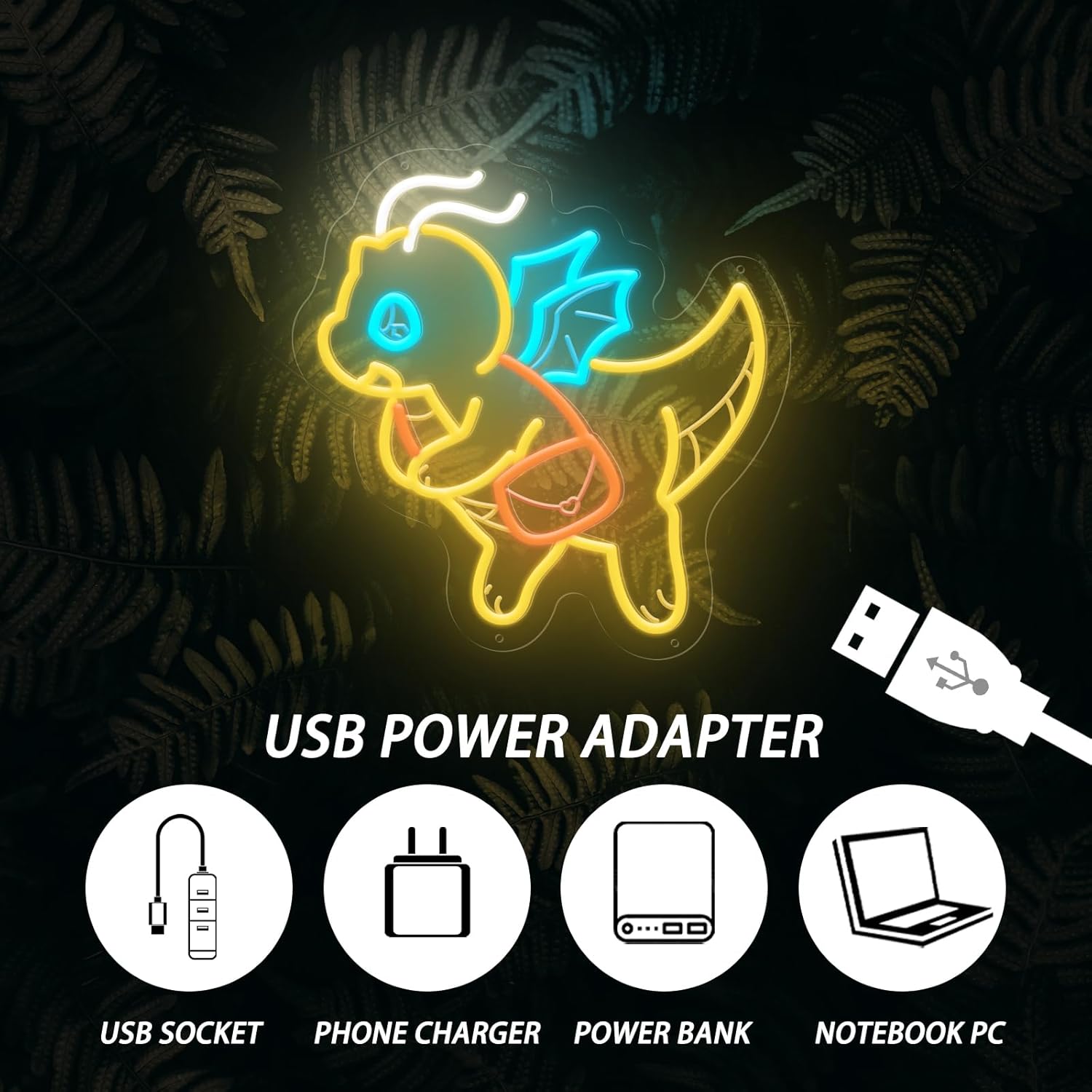 USB Dimmable Cute Dinosaur Neo - Kids Outdoor Gift Ideas recension och pris