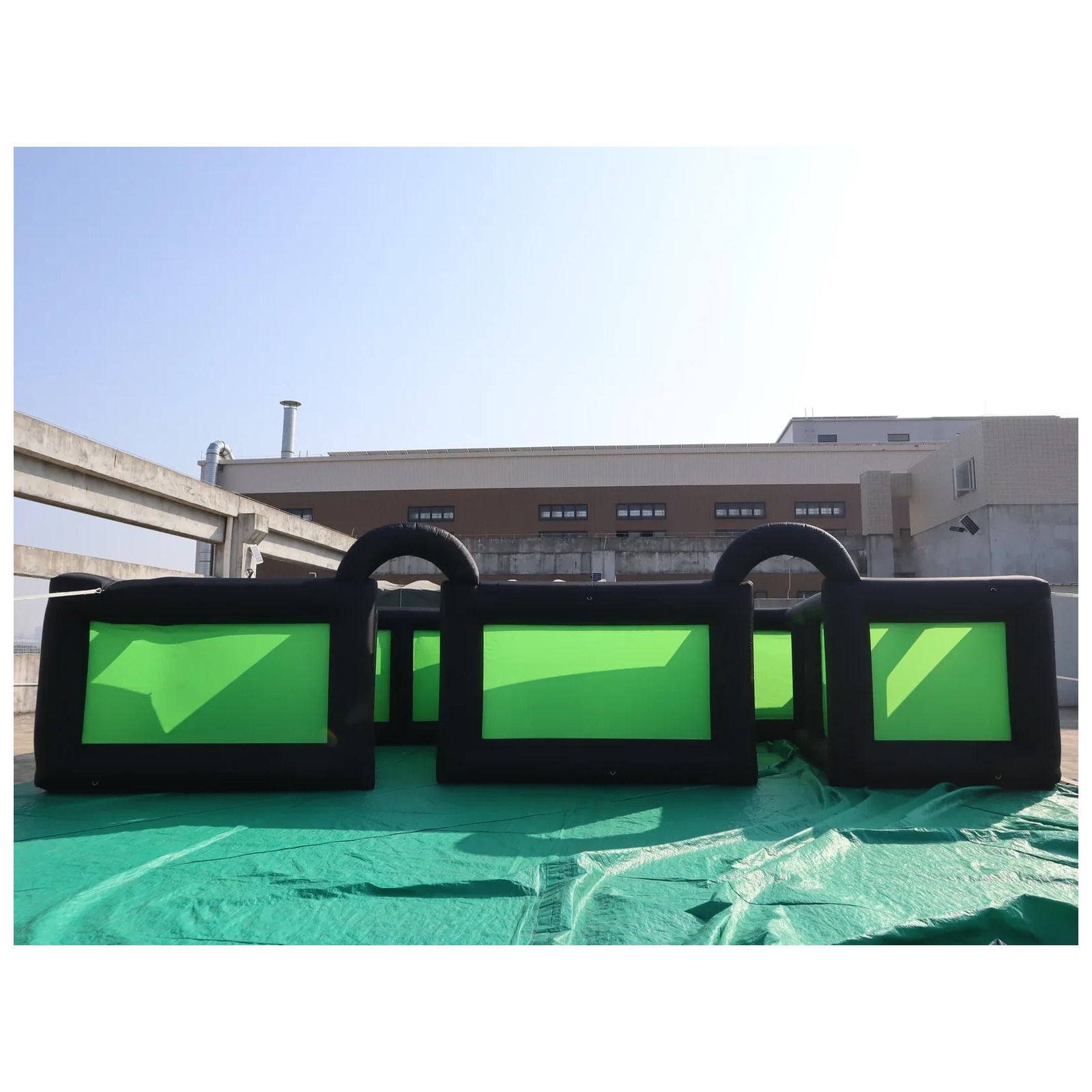 Outdoor Black Green Inflatable - Kids Outdoor Party Venue recension och pris
