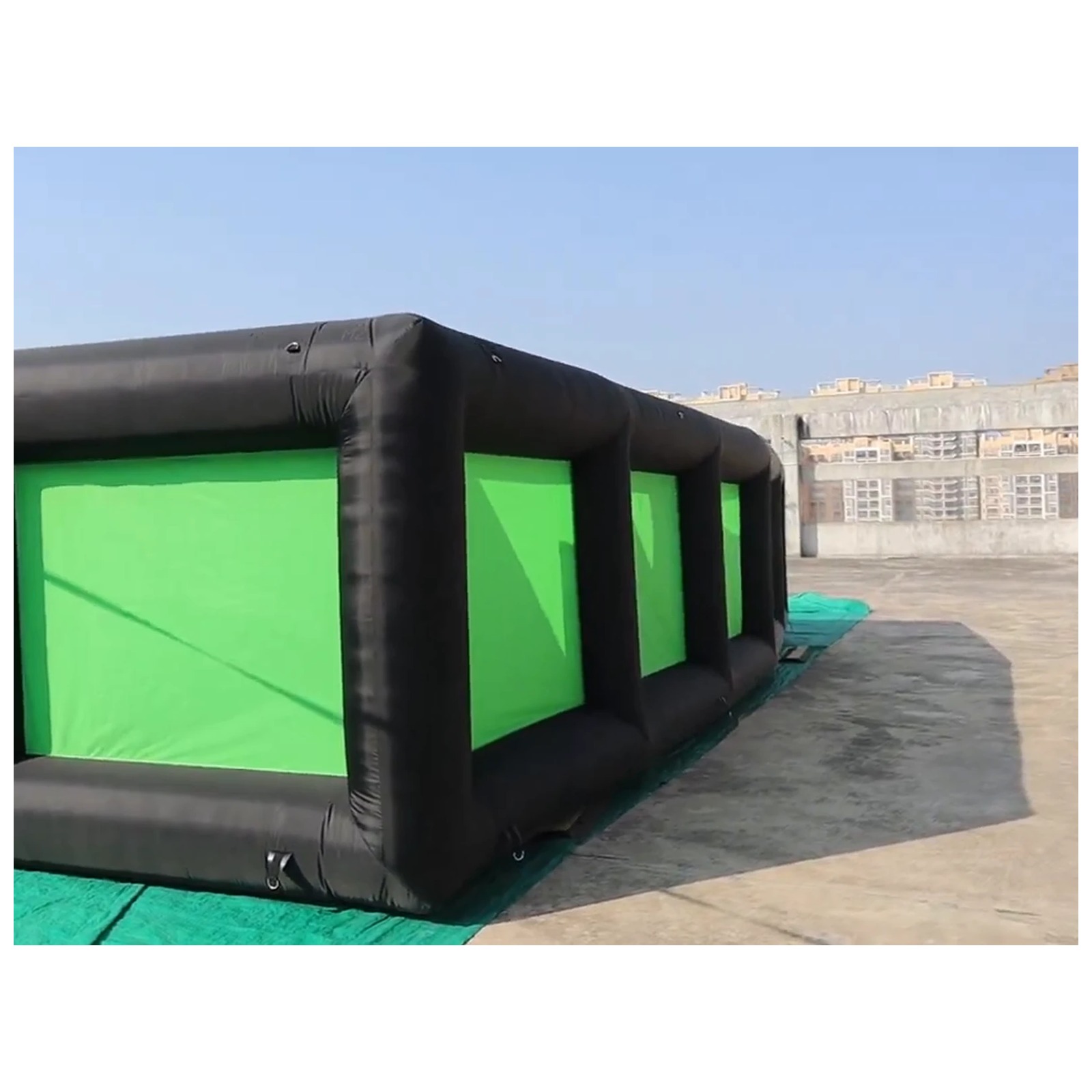 Outdoor Black Green Inflatable - Kids Outdoor Party Venue recension och pris