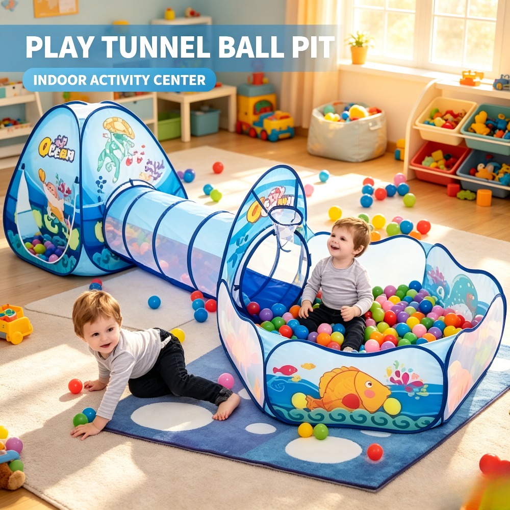 Kids Ball Pool Baby Playpen Po - Kids Outdoor Tunnel recension och pris
