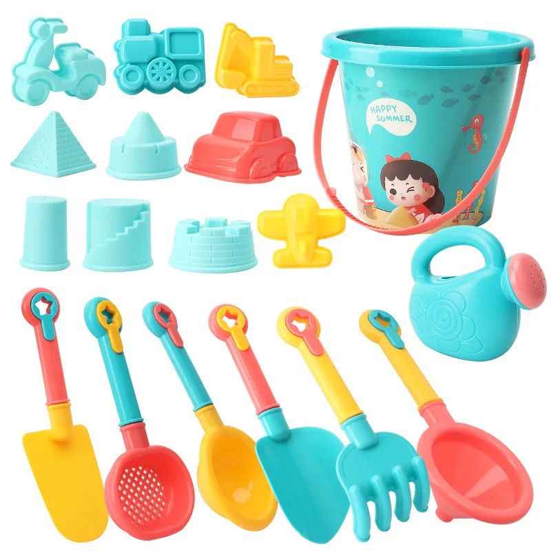 18PCS Beach Toy Set Bucket Sea - Kids Outdoor Vehicles recension och pris