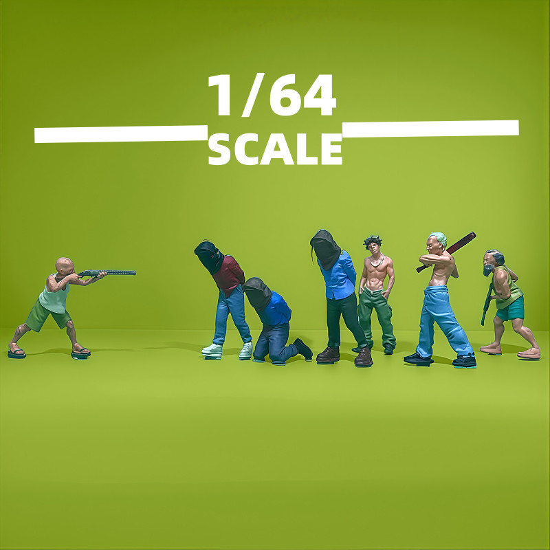 Diorama 1/64 Gang Member Robbe - Kids Outdoor Sandbox recension och pris