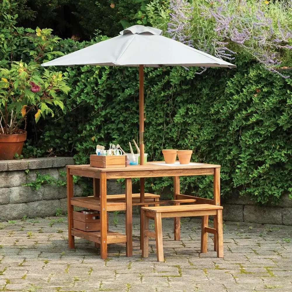 Kids Outdoor Crat Table, Bench - Kids Outdoor Bench Table recension och pris