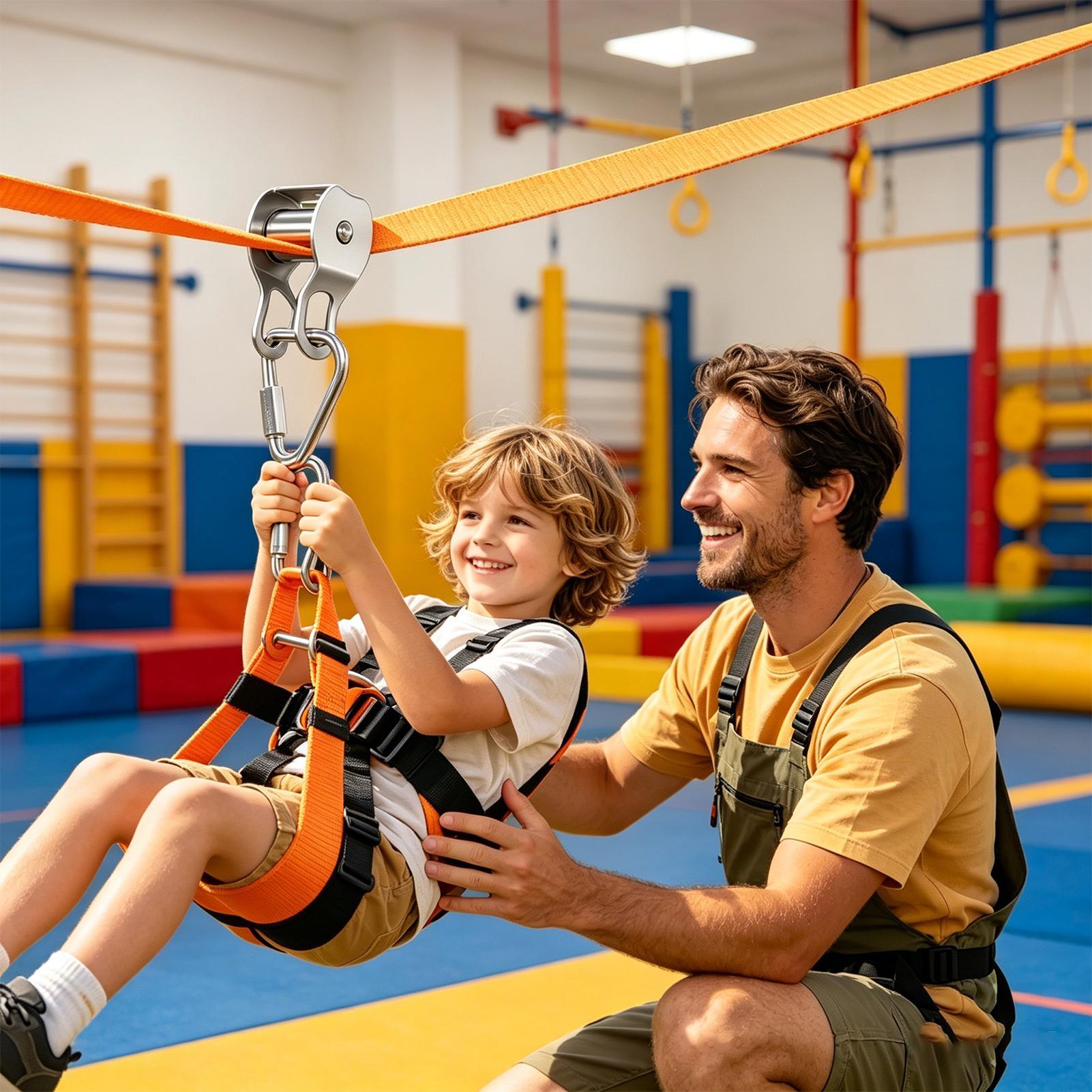 Zip Line for Kids Balance Fun  - Kids Outdoor Play Yard recension och pris