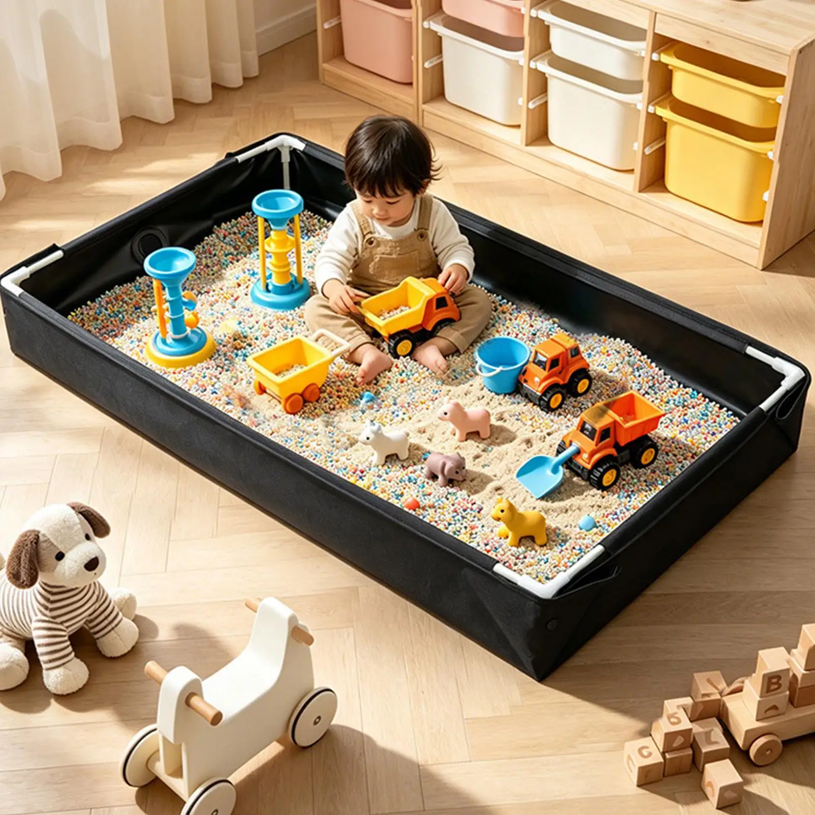 Foldable Sandbox Outdoor Water - Kids Outdoor Sandbox recension och pris