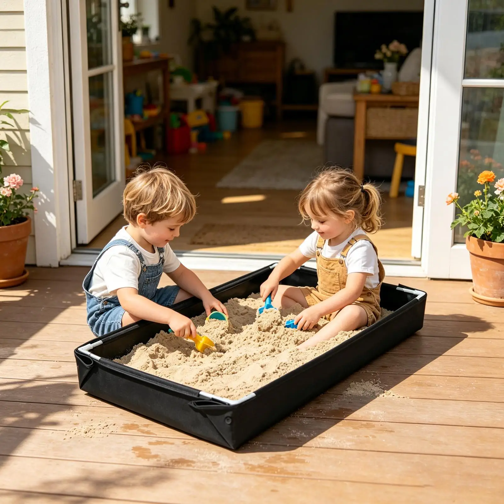 Foldable Sandbox Outdoor Water - Kids Outdoor Sandbox recension och pris