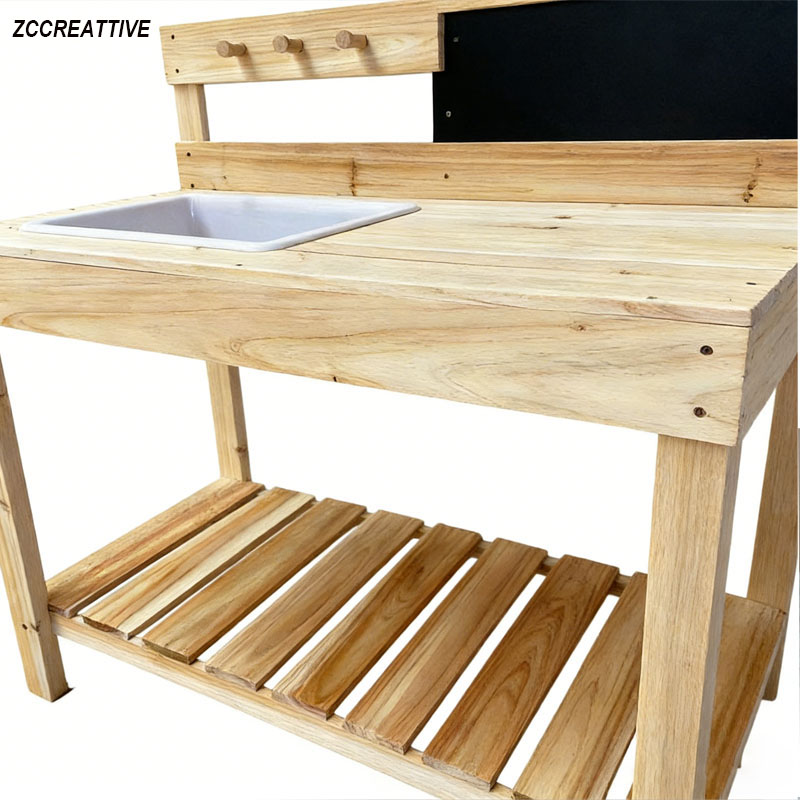 ZCCREATTIVE Children Wooden Po - Kids Outdoor Bench Table recension och pris