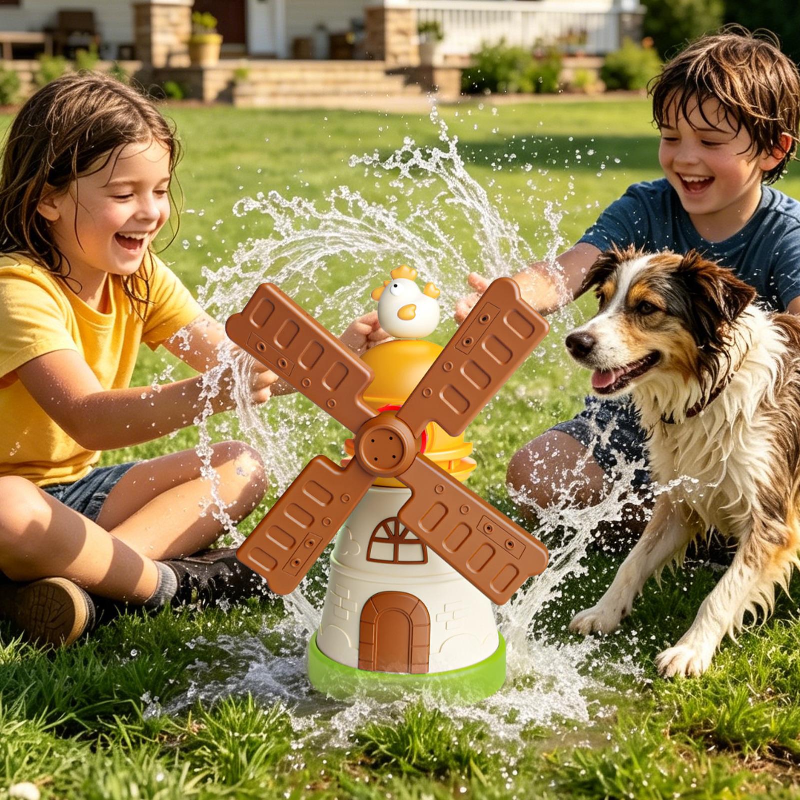 Kids Windmill Sprinkler Rotati - Kids Outdoor Play Yard recension och pris
