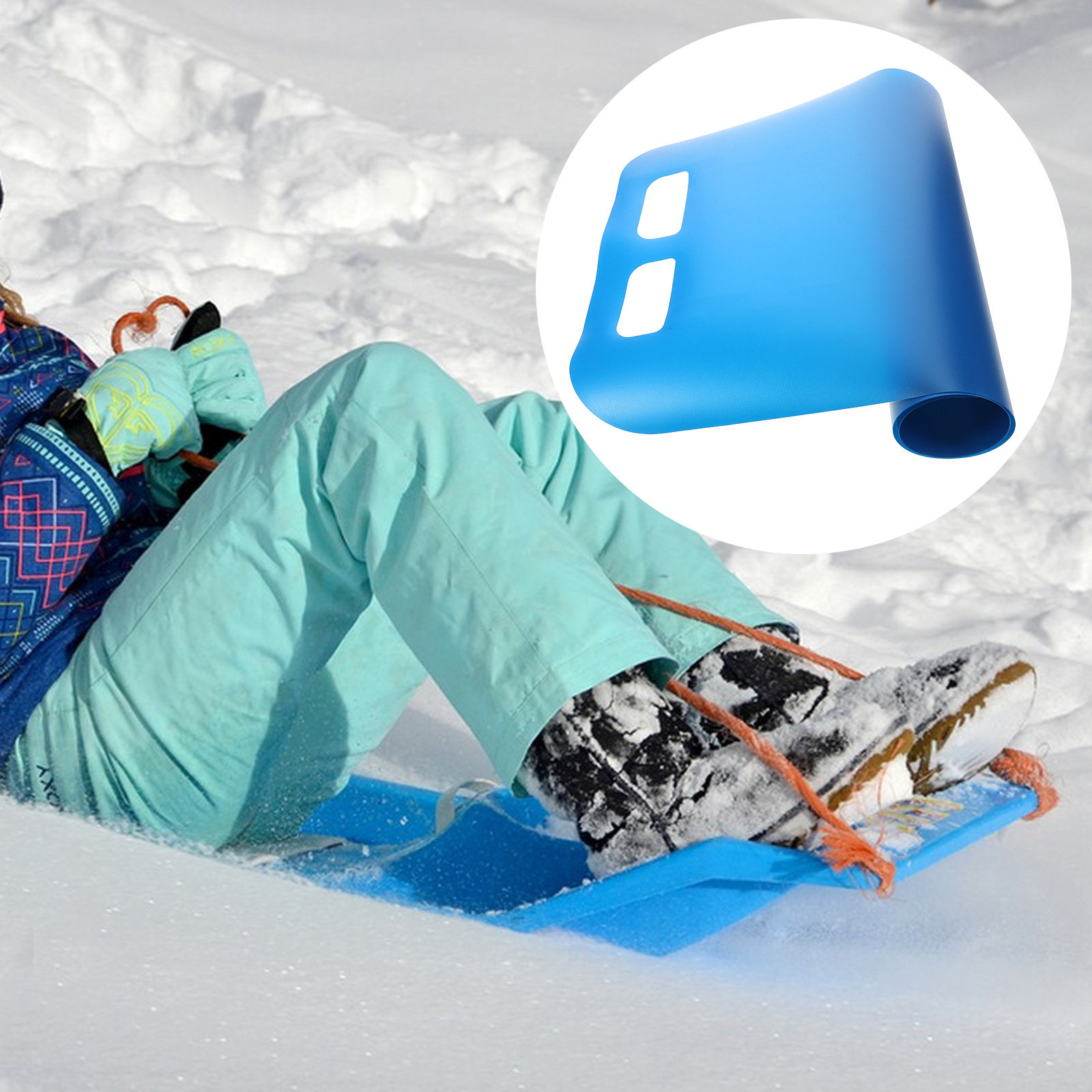 Roll Up Plastic Snow Sled for  - Kids Outdoor Play Yard recension och pris