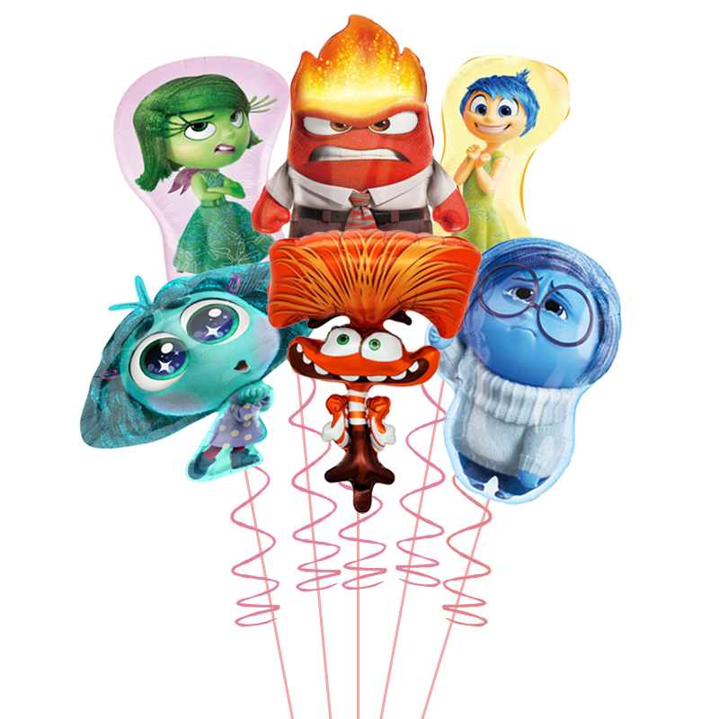 6pcs Hot Inside Out2 Balloons  - Kids Outdoor Easter Toys recension och pris