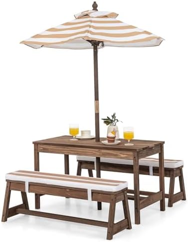 Kids Picnic Table, Outdoor Woo - Kids Outdoor Bench Table recension och pris