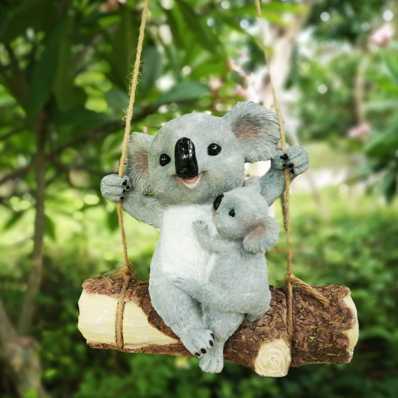 Mother Child Squirrel Resin Ha - Kids Outdoor Decor recension och pris