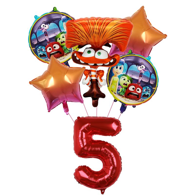 6pcs New Inside Out2 Balloons  - Kids Outdoor Easter Toys recension och pris