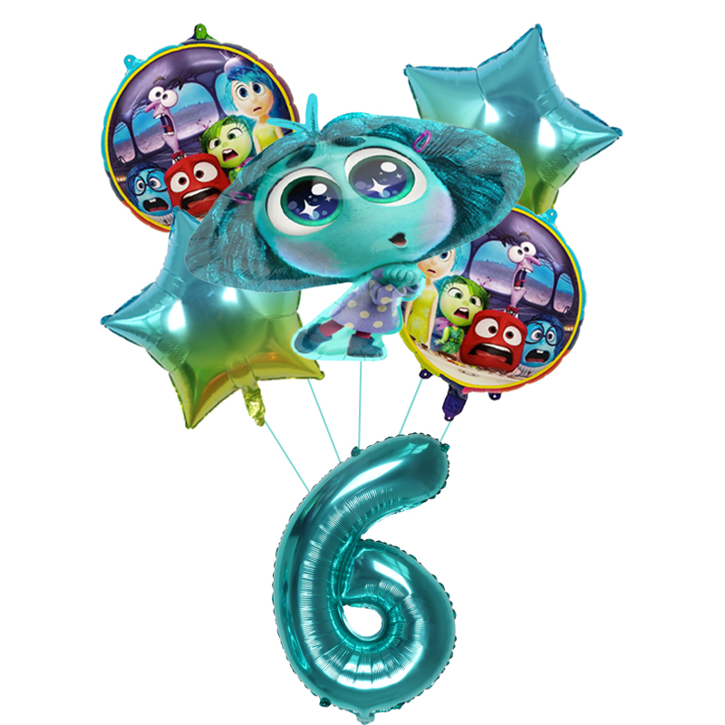 6pcs New Inside Out2 Balloons  - Kids Outdoor Easter Toys recension och pris