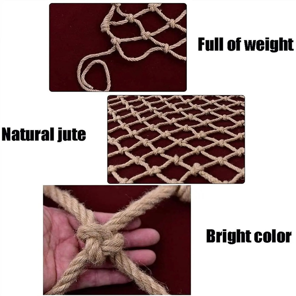 Hemp Rope Climbing Net Garden  - Kids Outdoor Net recension och pris