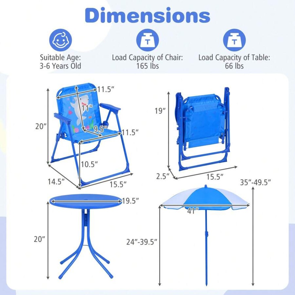Childrens Picnic Table Outdoor - Kids Outdoor Umbrella recension och pris